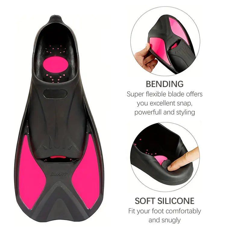 Gugmoy Limited Edition Swimming Training Fins,Comfortable Silicone Swim Fin for Swimming and Diving