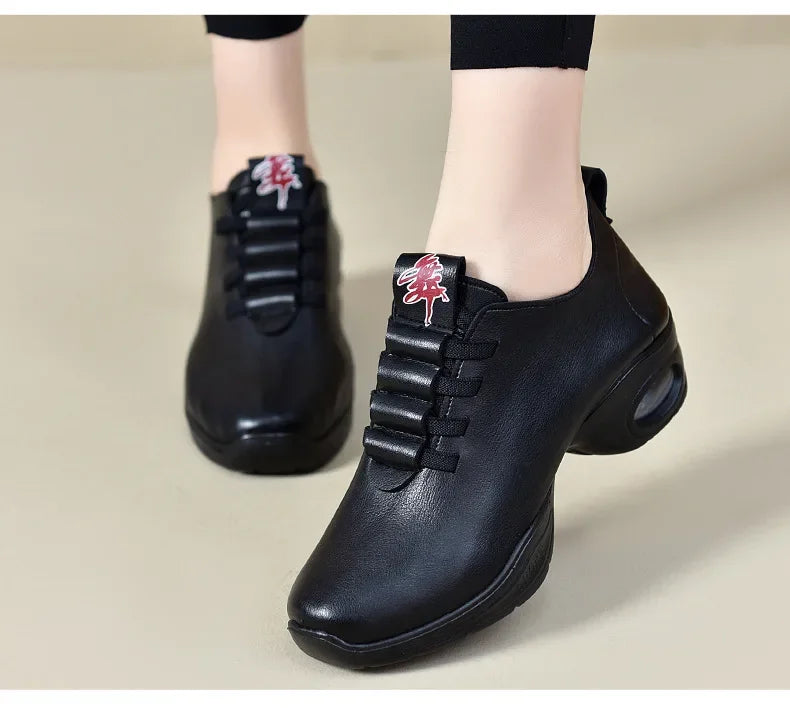 Dancing Shoes For Women Sports Feature Modern Dance Jazz Shoes Soft Outsole Breath Dance Shoes Female Waltz Sneakers