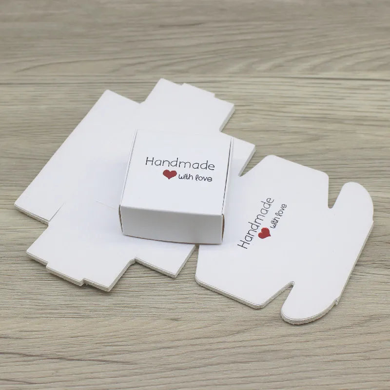 Cajitas de Regalo Kraft con Ventana - 10 Piezas 5.5x5.5x2.5cm