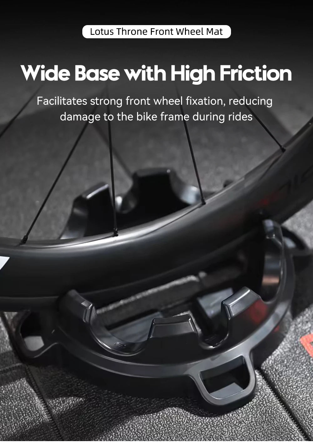 ThinkRider Bike Trainer Front Wheel Block, Suitable for 700C, 26/27.5/29 inch  Tire，Indoor Bike Trainer Stand Front Wheel Holder