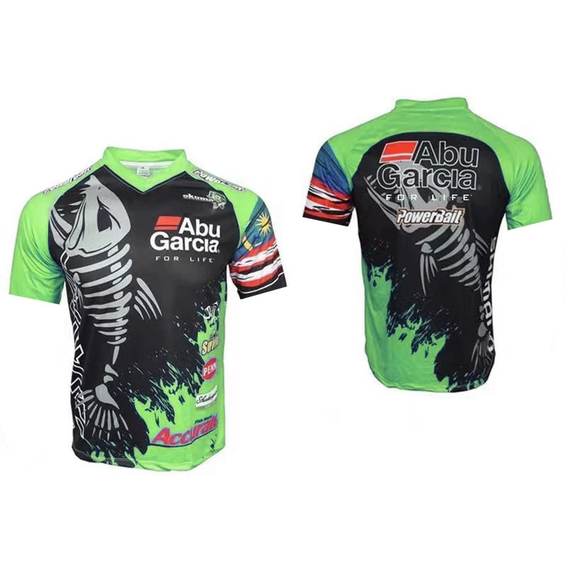 2026 Fishing Suit Summer Surf Long-sleeved Quick-drying Fish Head Casual Shirt Outdoor Running Mountain Bike Jersey