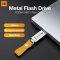 KODAK Mini USB Flash Drive USB Pendrive U Disk Memory Stick 128GB 64GB 32GB USB Storage Key for PC with Leather Band Gift