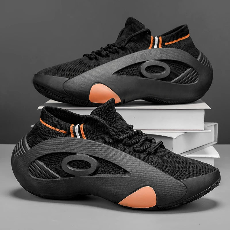 2025 New Men's Basketball Shoes Are Wear-resistant, Anti-slip, Casual Sports Shoes, Lightweight and Breathable Mesh Shoes