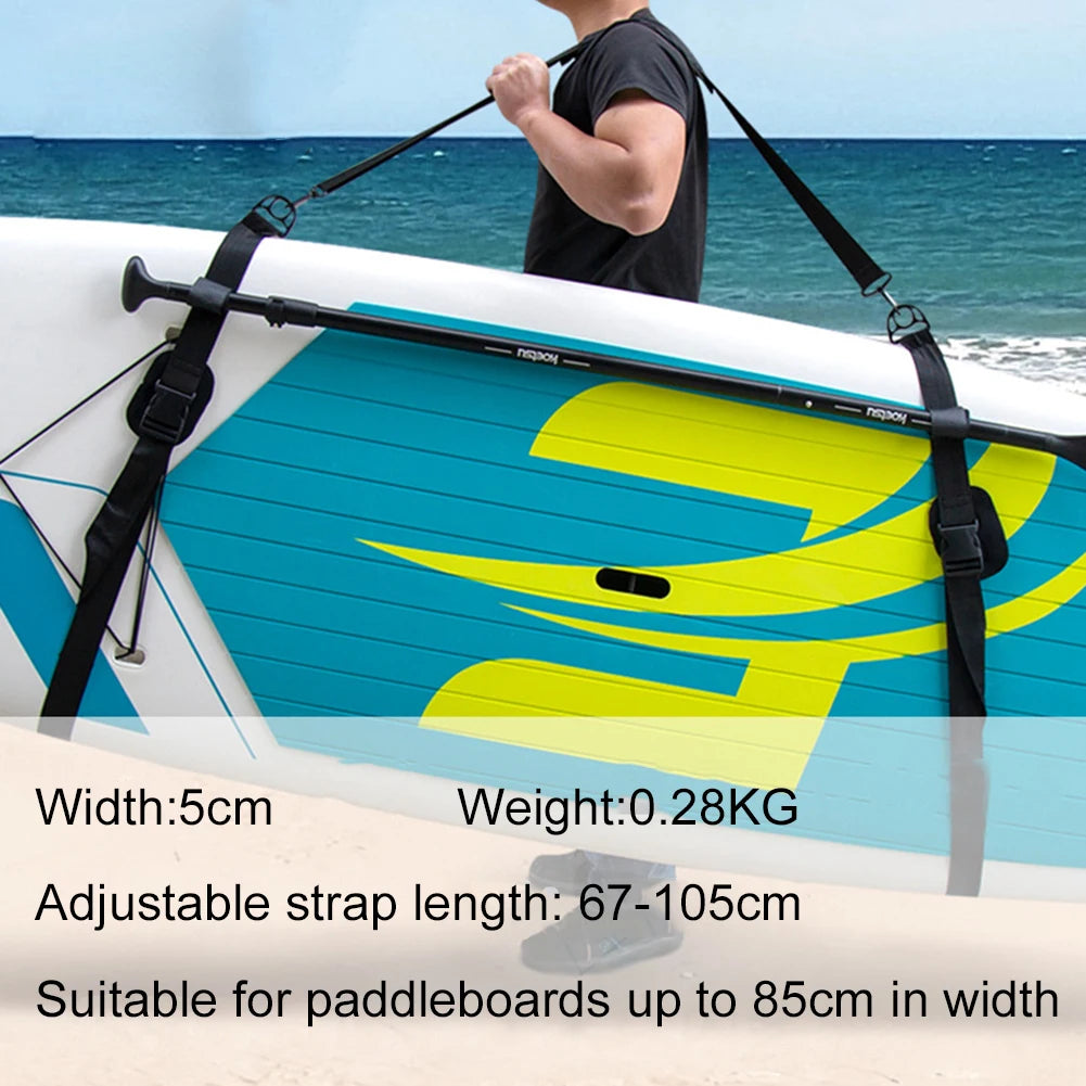 Adjustable Surfboard Shoulder Strap Carry Sling Stand Up Paddleboard Surf Board Surf Fins Paddle Wakeboard Surfing Kayak Tool