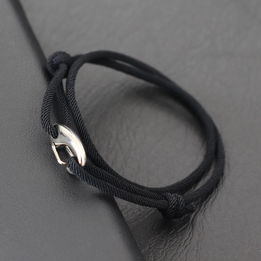 New Simple Style Double Layered Marine String Bracelet For Men Women Sliding Adjustable 3mm Thin Rope Nautical Braclet Pulseria