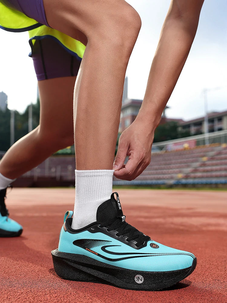  Running Shoes Men Carbon Plate Speciality Marathon Sports Breathable Lightweight Women's Comfortable Chunta Leisure Sneakers