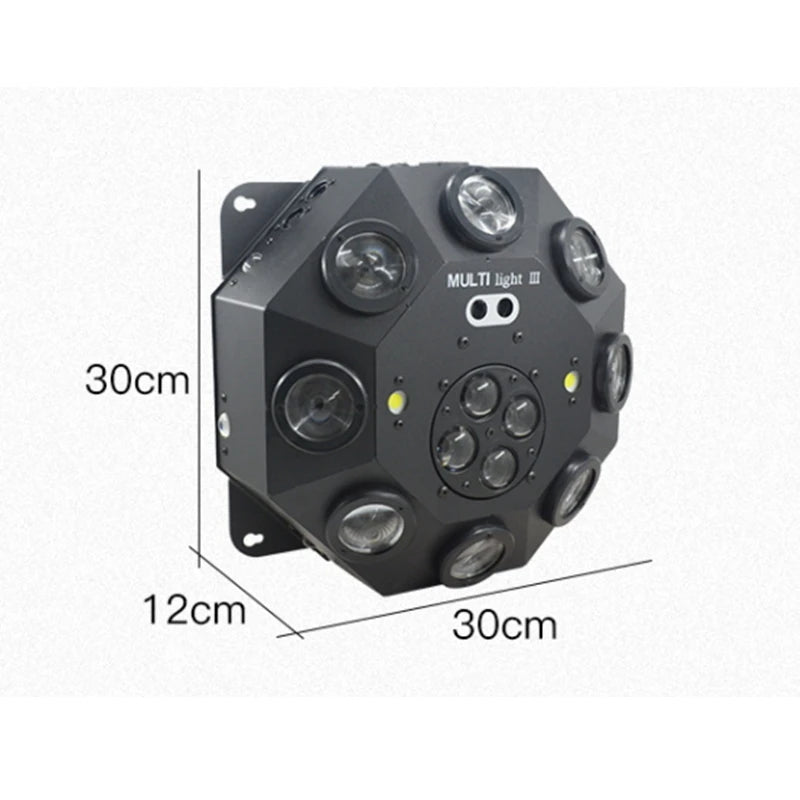 Colorful DJ Disco Laser Stage Lights Voice Controlled LED Effect Rotating Lights Bar Club