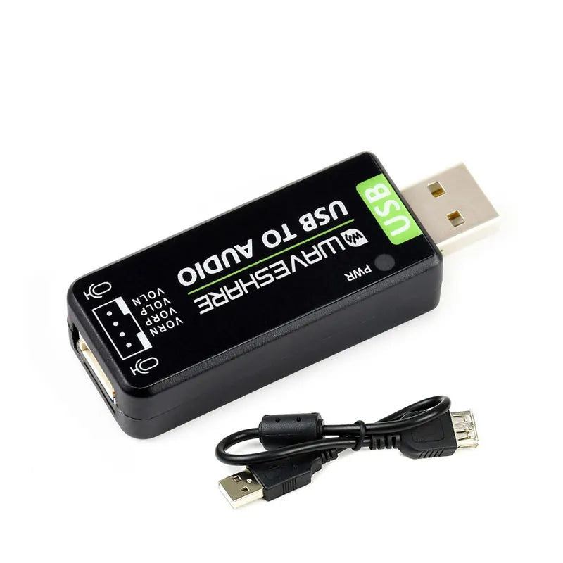 USB Audio Module Driver Free USB-A stereo codec Onboard microphone and speaker interface For Raspberry PI/Jetson Nano/PC