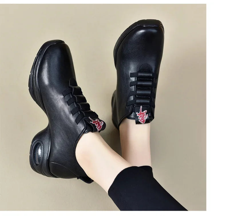 Dancing Shoes For Women Sports Feature Modern Dance Jazz Shoes Soft Outsole Breath Dance Shoes Female Waltz Sneakers