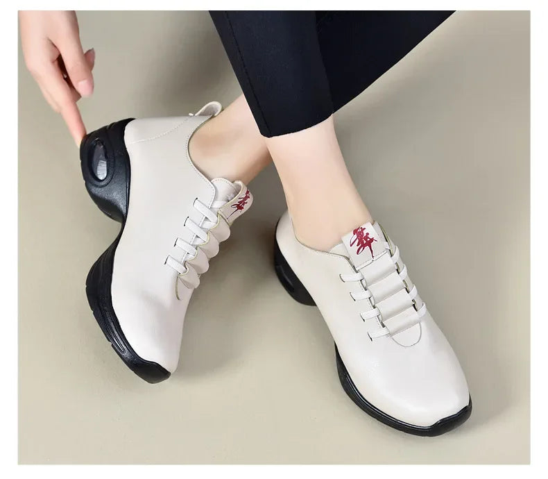 Dancing Shoes For Women Sports Feature Modern Dance Jazz Shoes Soft Outsole Breath Dance Shoes Female Waltz Sneakers