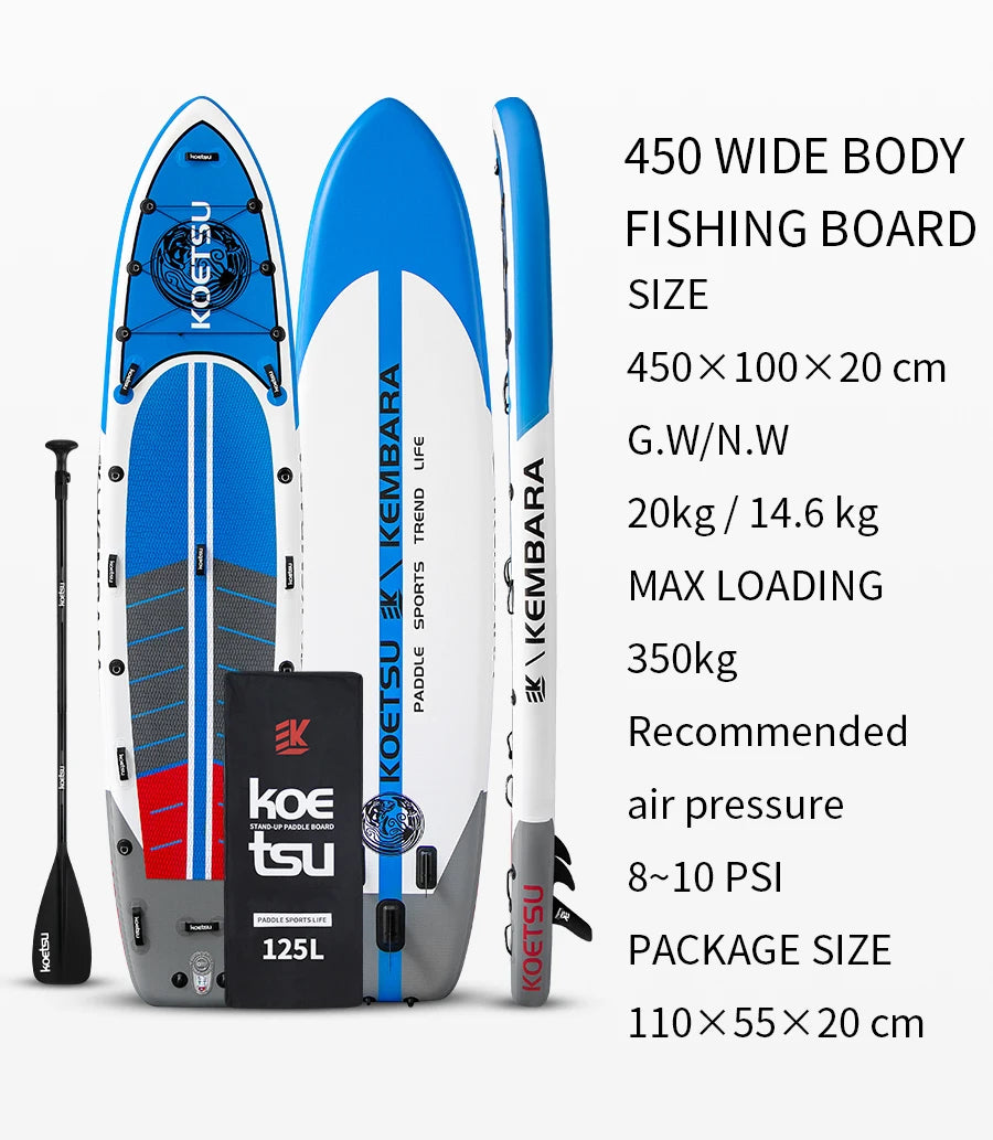 KOETSU Sup Paddle Board Kayak Backpack Inflatable Boat sapboardS Wideboard Body Surfboard Stand Up Paddle Sup Swimming Board