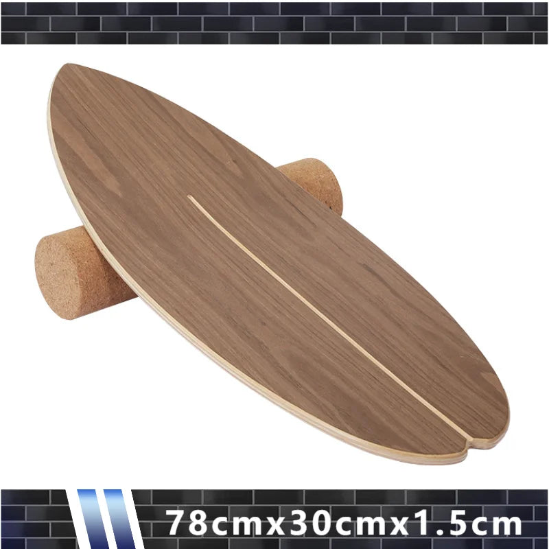 Maple Body Balance Board 78x30x1.5cm Home Indoor Land Surf Skate Surfboard Set Yoga Fitness Core Exercise Tools Pedal Sports