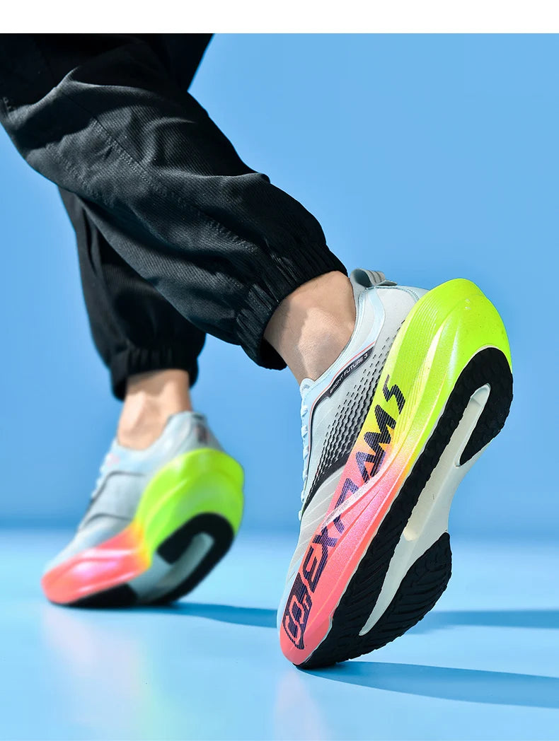 NEW Running Shoes Casual Carbon Board Marathon Men Sports Breathable Lightweight Women's Comfortable Athletic Antiship Sneakers