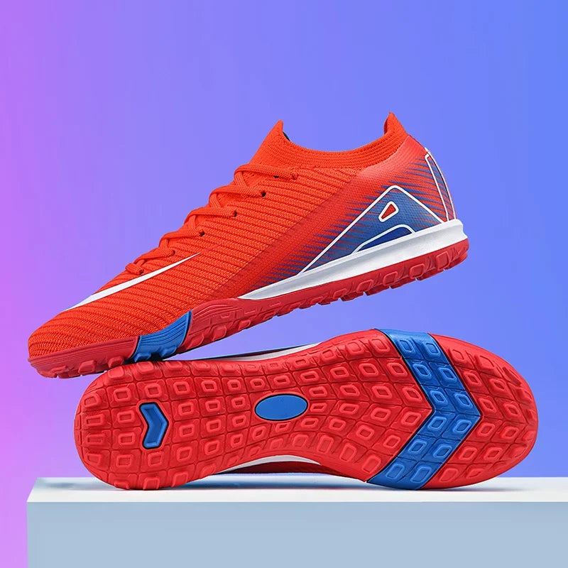 New Men Football Boots Adult Training Sport Soccer Shoes Cleats Boys Outdoor Long Spikes Non Slip Breathable Match Comfortable