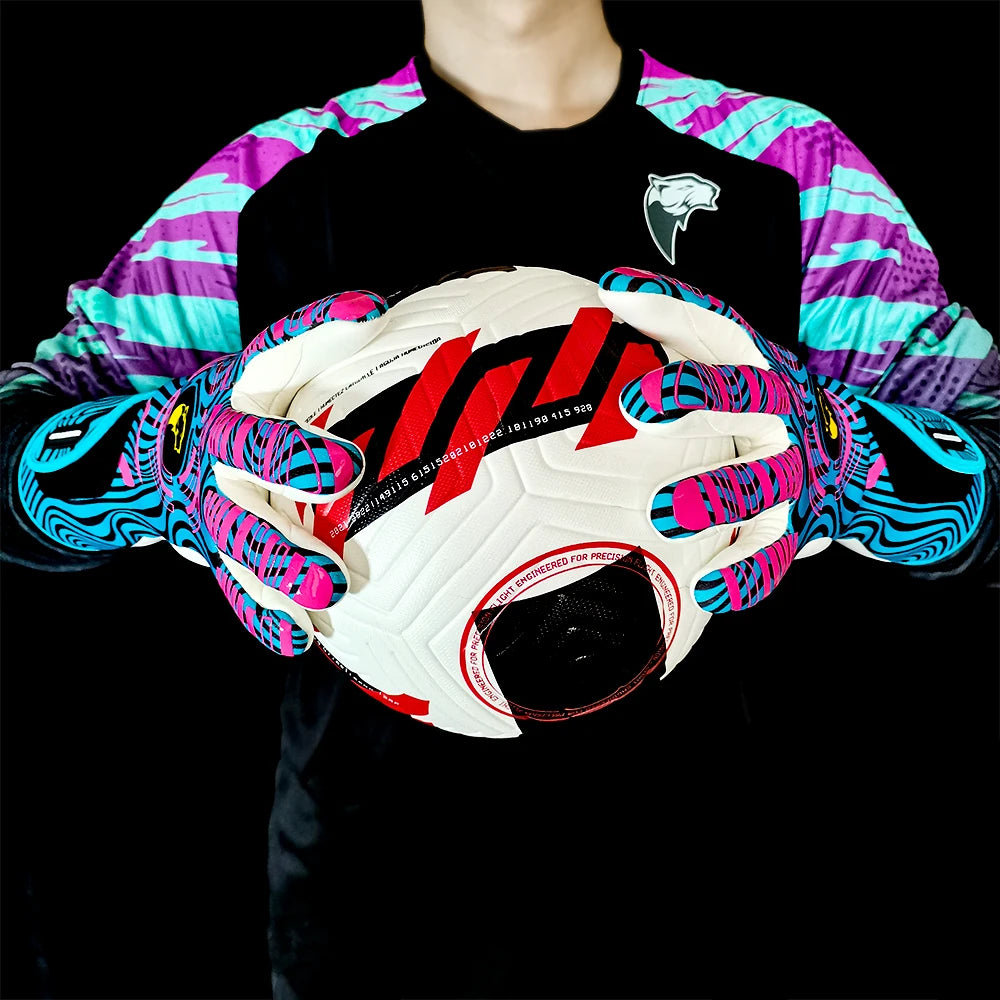 Adults Children Football Goalkeeper Gloves Latex Wear-resistant Sports Gloves Professional Match Anti-slip Soccer Goalie Gloves