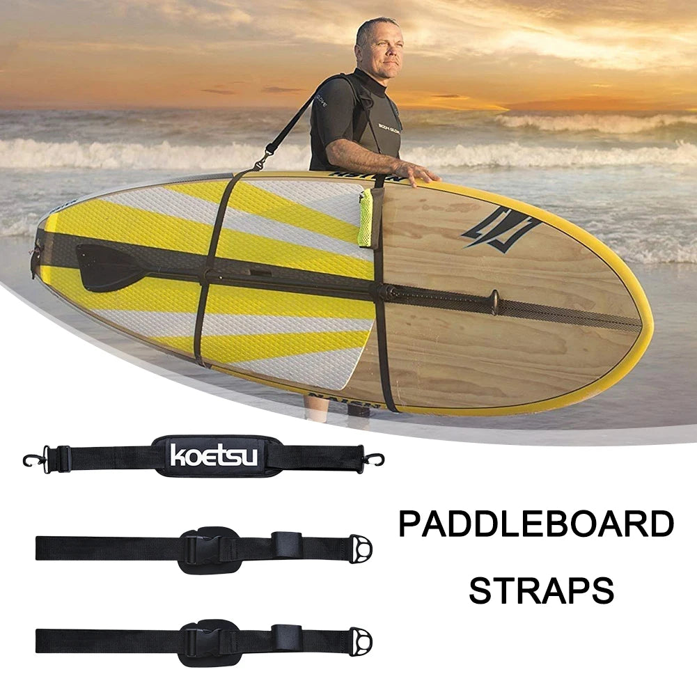 Adjustable Surfboard Shoulder Strap Carry Sling Stand Up Paddleboard Surf Board Surf Fins Paddle Wakeboard Surfing Kayak Tool
