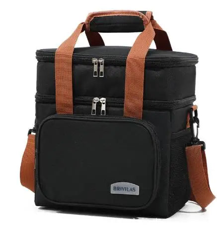 Fashion Crossbody Insulated Lunch Bag – Large Capacity Thermal Food Organizer for Business & Daily Use