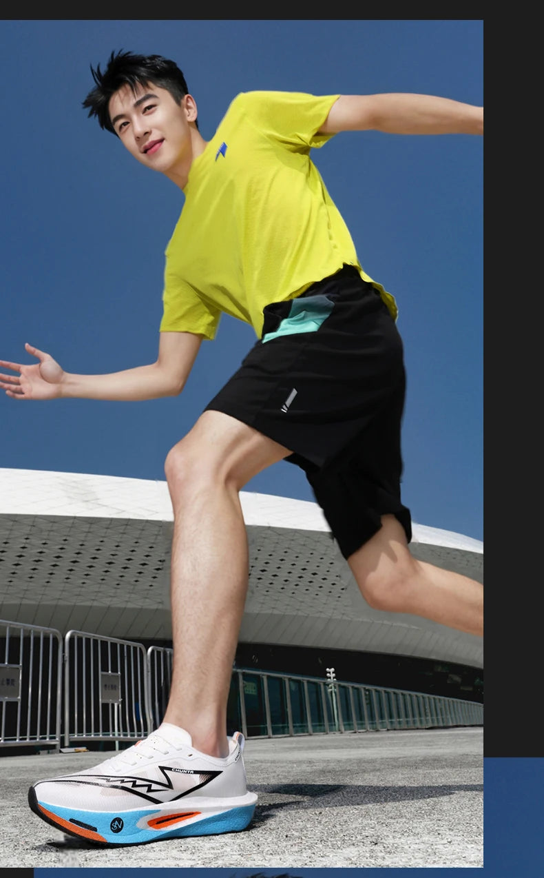 Running Shoes Carbon Board Speciality Marathon Men Sports Breathable Lightweight Women's Comfortable Nonskid Chunta Sneakers