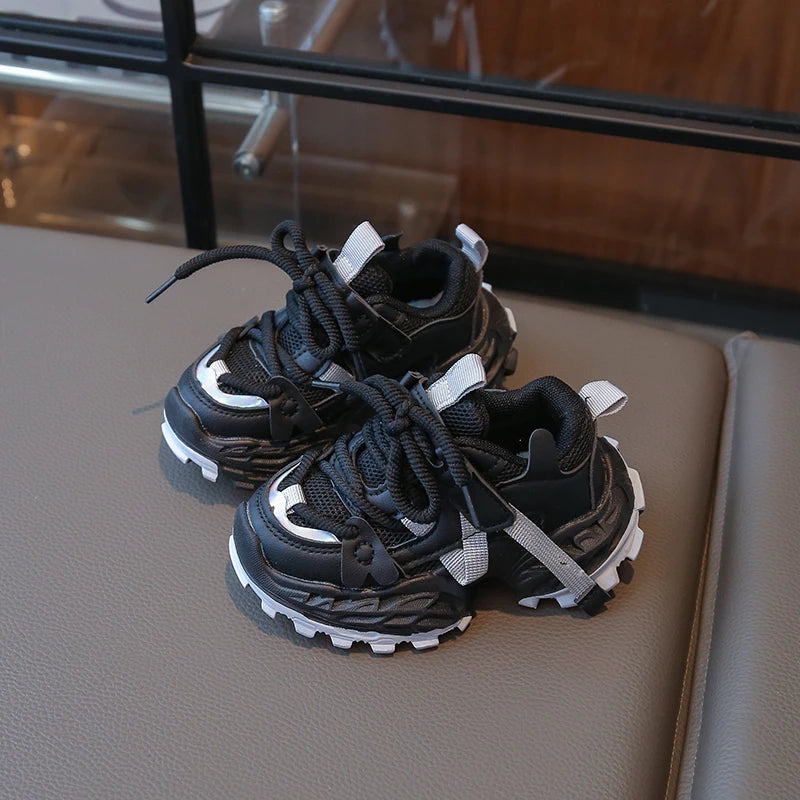 Children's Sports Shoes School New Girls Boys Causal Running Sneakers Non-slip Breathable Kids Fashion Basketball Shoes Platform