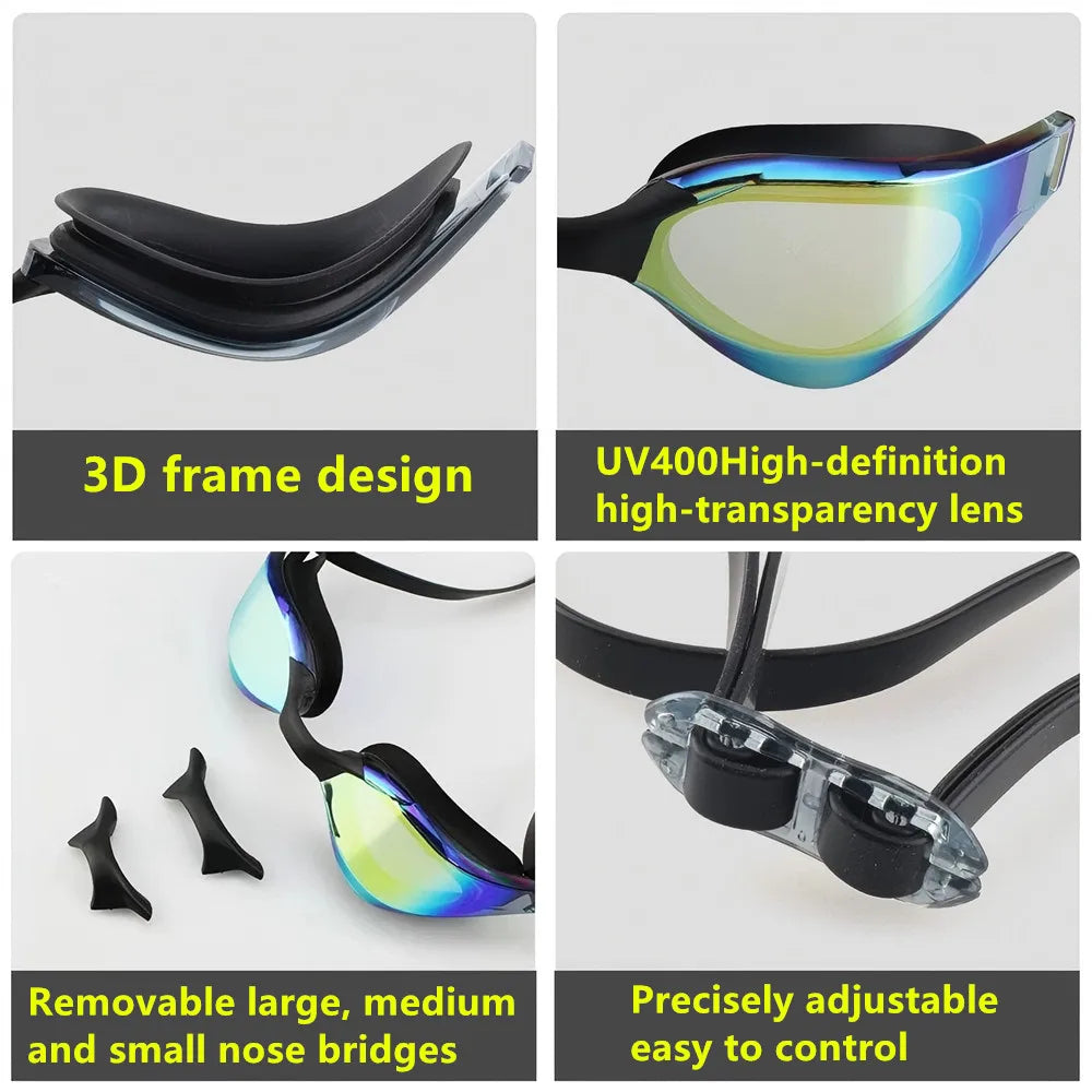 ARENA professional racing goggles high-definition waterproof and anti fog UV400 competition training swimming goggles