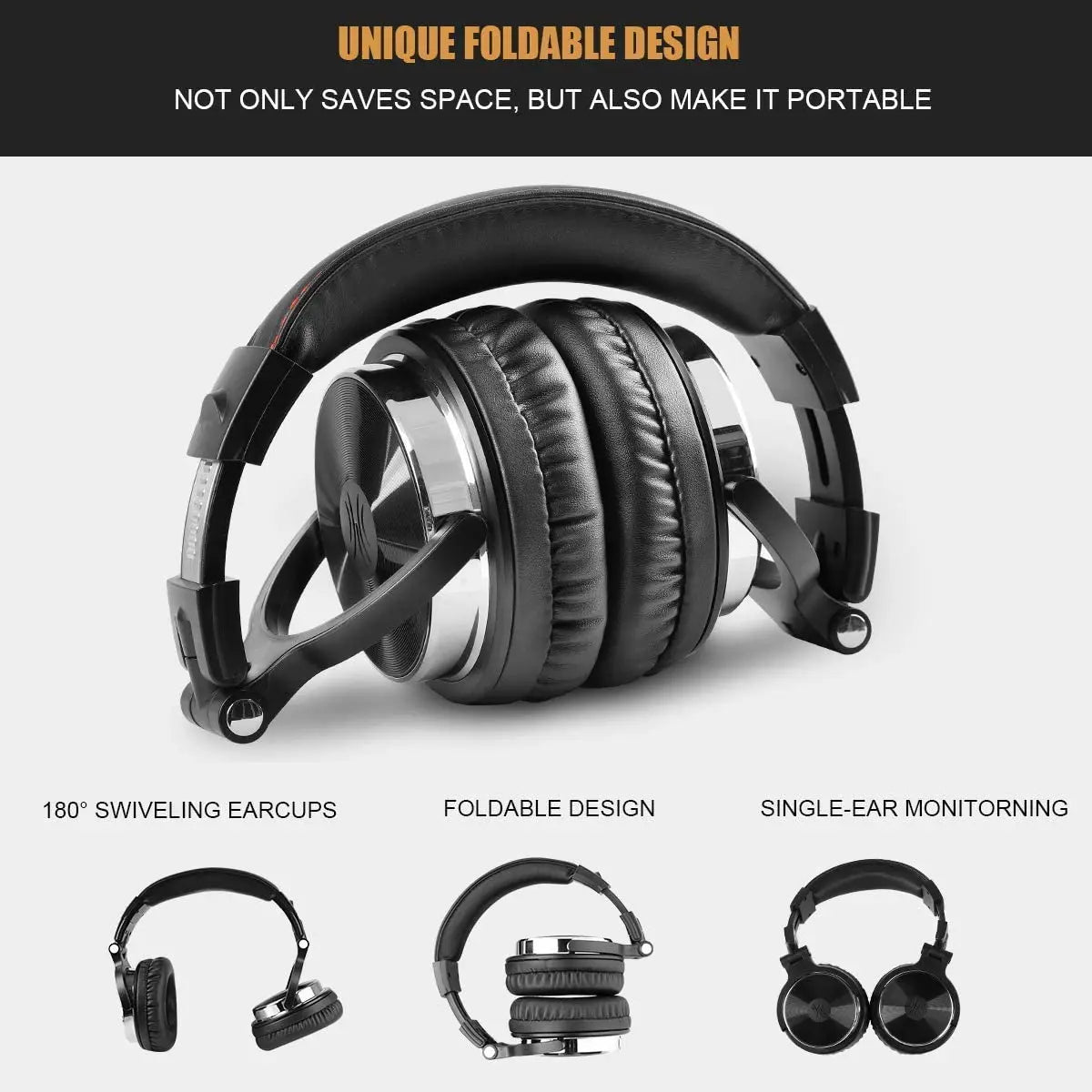 Oneodio Wired Headphones Professional Studio Pro 10/30/50 DJ Headphones With Microphone Over Ear HiFi Hi-Res Monitor Headset