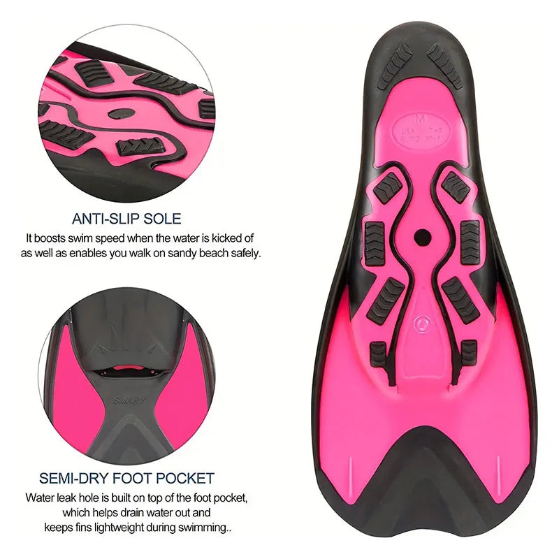 Gugmoy Limited Edition Swimming Training Fins,Comfortable Silicone Swim Fin for Swimming and Diving