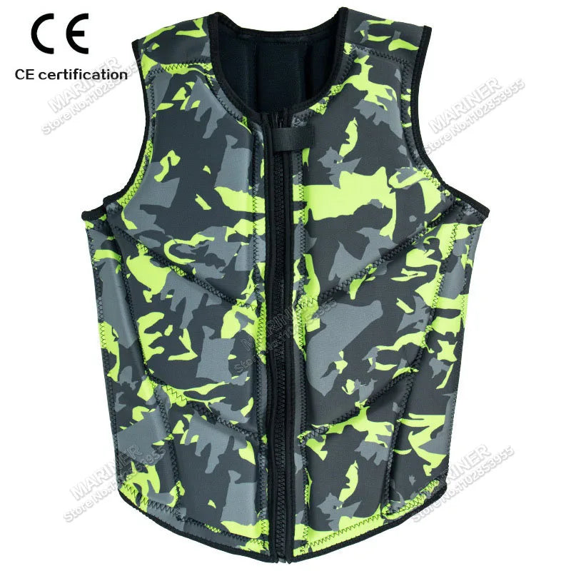 Wakesurf Comp Vest CE Approved Neoprene Life Jacket Premium Quality Impact Vest But Great for All Other Watersports Activities