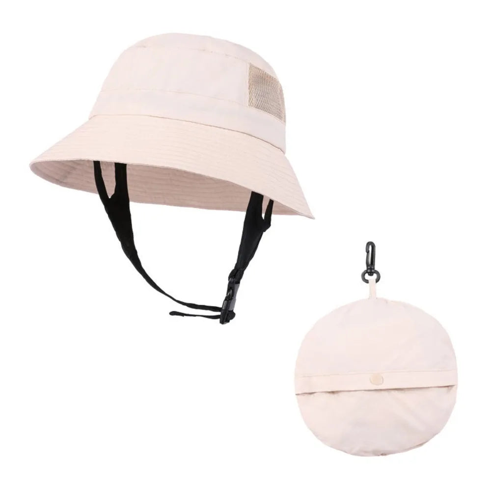 Fisherman's Hat Waterproof Beach Surf Cap Breathable Foldable Fishing Cap Unisex Adjustable Wide Brim Sun Hat Summer