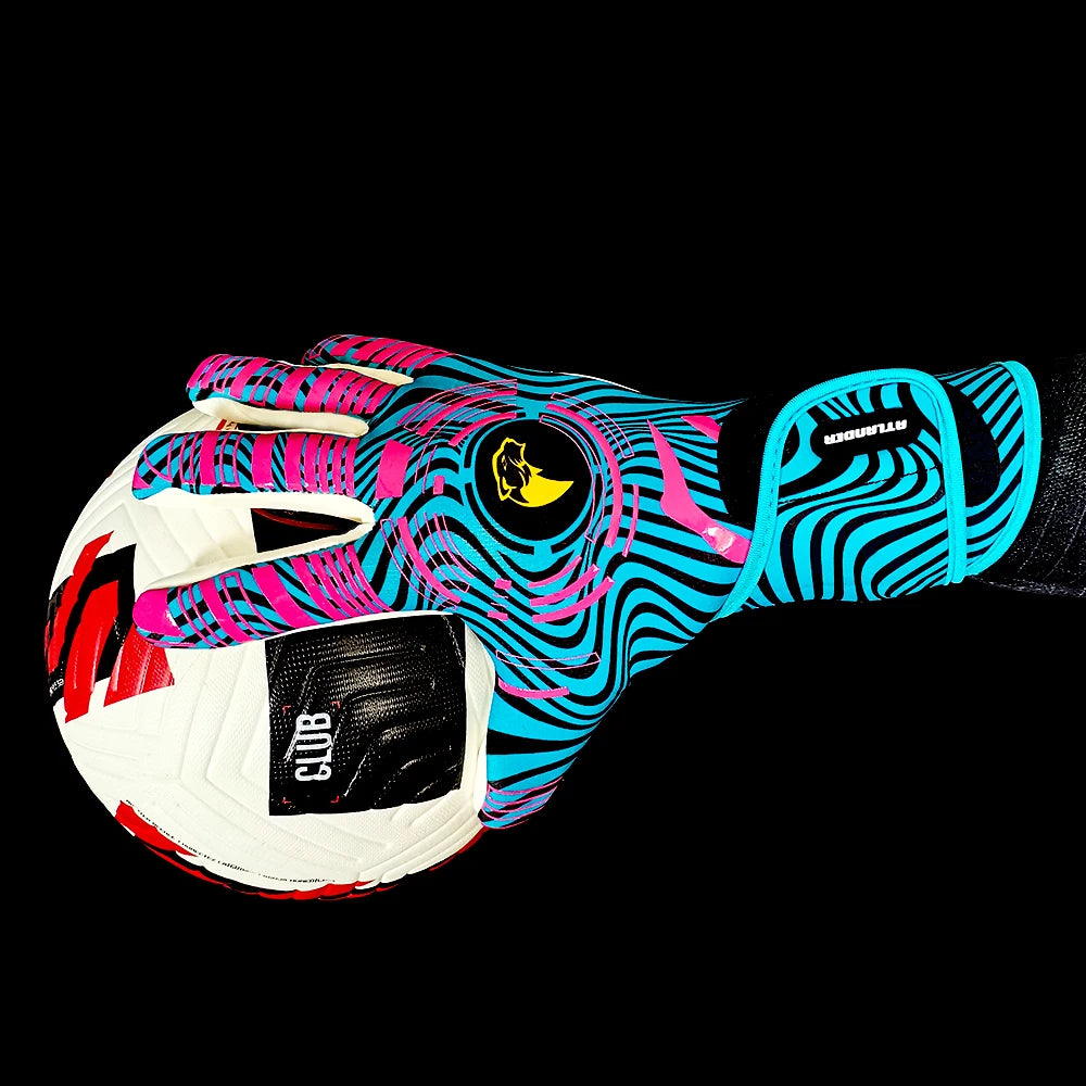 Adults Children Football Goalkeeper Gloves Latex Wear-resistant Sports Gloves Professional Match Anti-slip Soccer Goalie Gloves