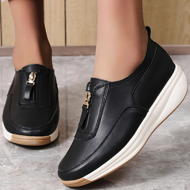 Women's Sports Shoes 2025 New White Shoes Woman Flats Casual Shoes Zapatillas De Mujer Flat Sneakers Casual Footwear Women