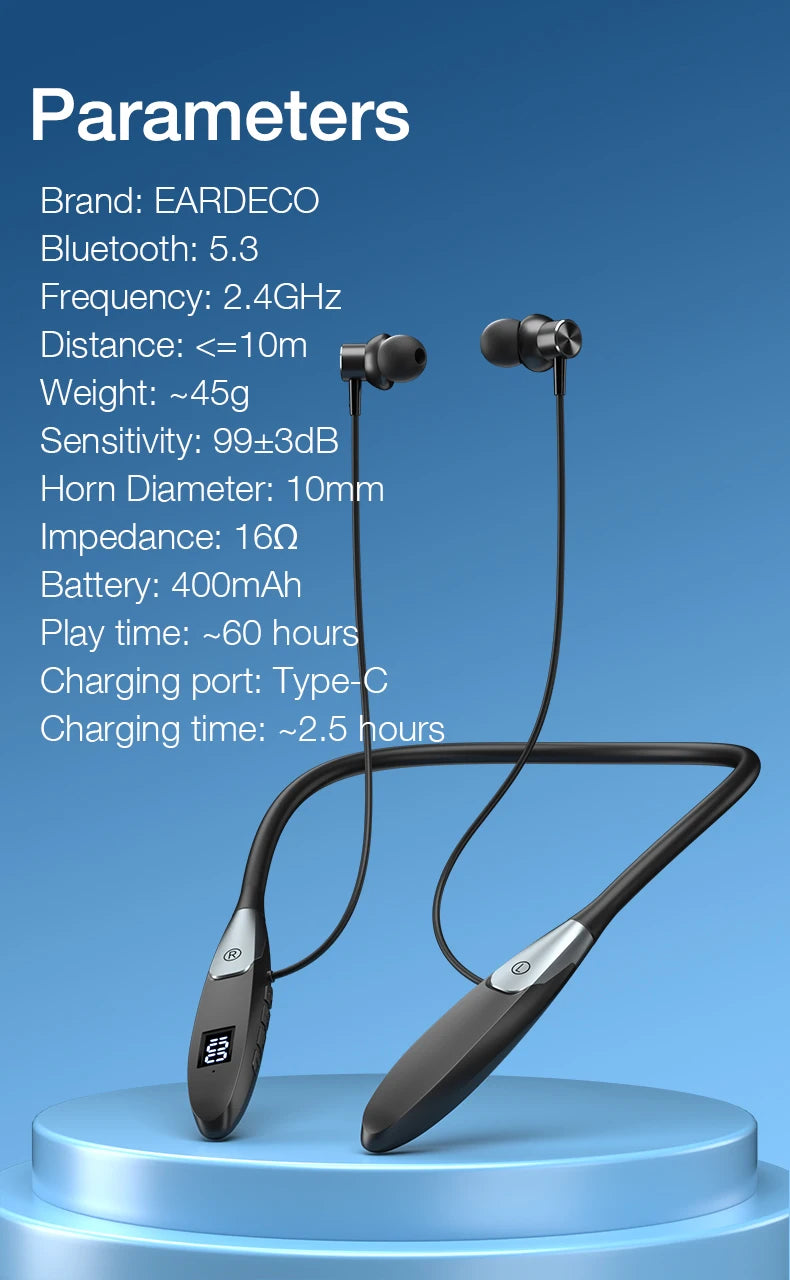 EARDECO Auriculares Deportivos Sport Wireless Headphones With Microphone Bluetooth Fone De Ouvido Sem Fio Inalambicos Headset