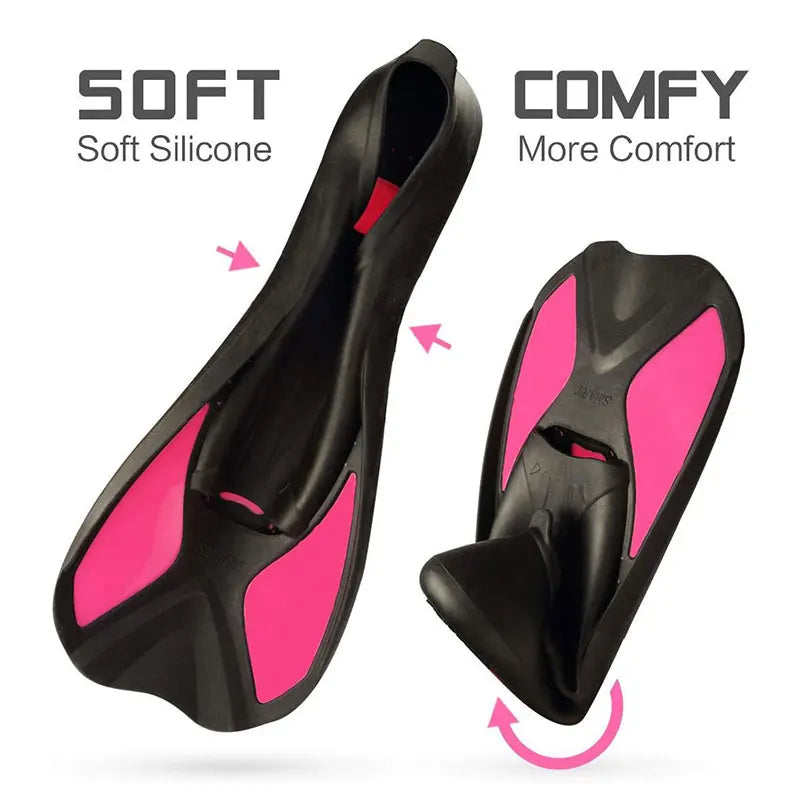 Gugmoy Limited Edition Swimming Training Fins,Comfortable Silicone Swim Fin for Swimming and Diving