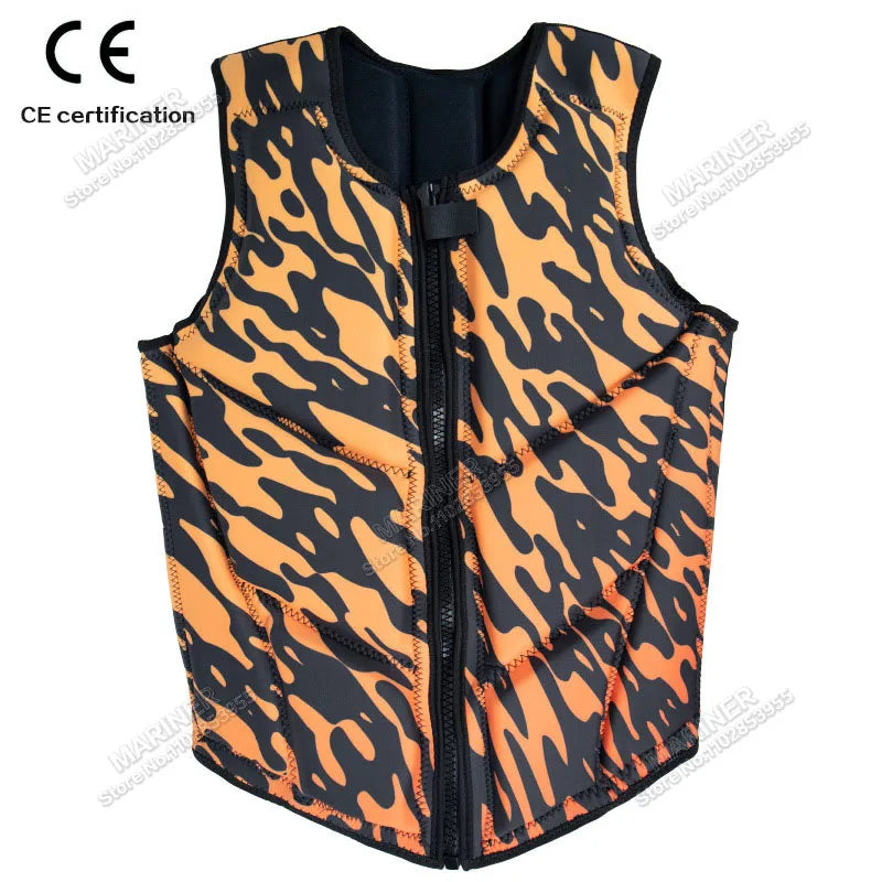 Wakesurf Comp Vest CE Approved Neoprene Life Jacket Premium Quality Impact Vest But Great for All Other Watersports Activities