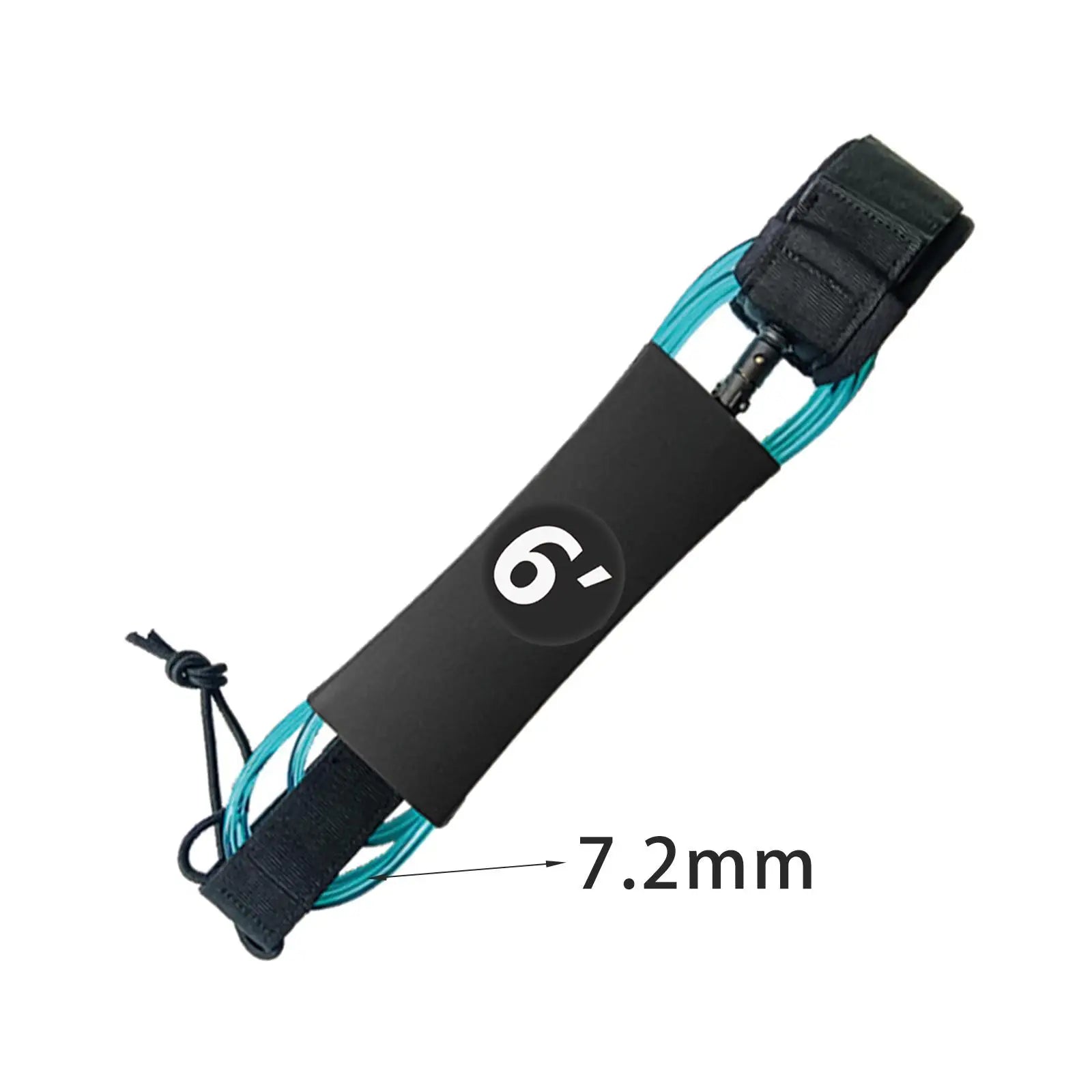 6/7/8/9/10ft Surfboard Leash Surfing Leash Paddleboard Ankle Strap Cuff Cord Elastic Cord Secure Tether Rope for Water Sports