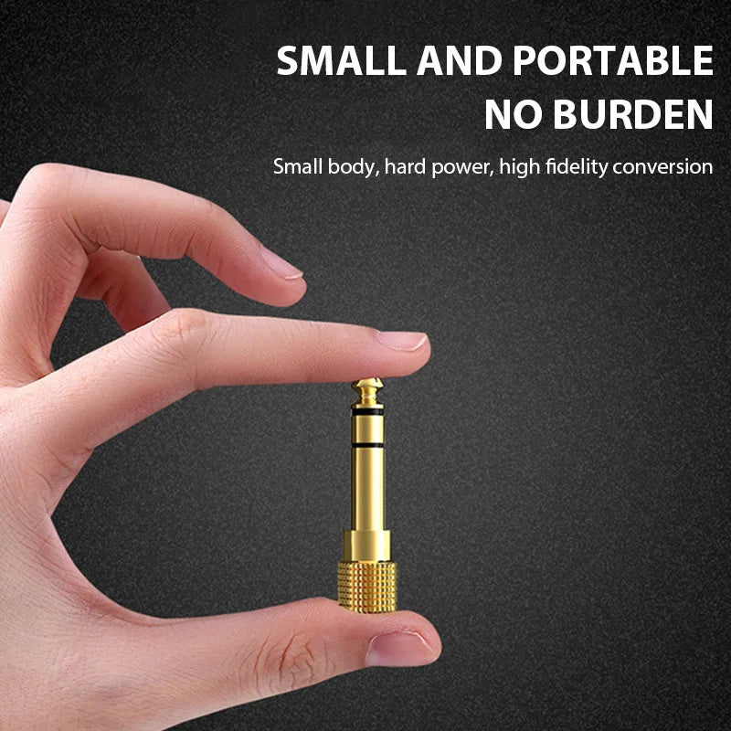 10/5PCS Jack 3.5 To 6.35 Audio Adapter 6.5mm To 3.5mm Converters Male Female Connector Headphone Plug 6.3mm Consumer Electronics