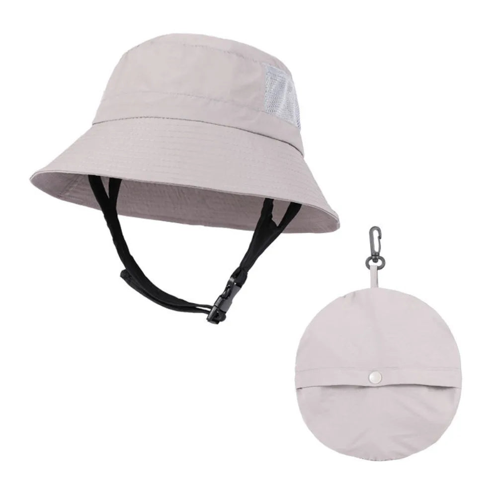 Fisherman's Hat Waterproof Beach Surf Cap Breathable Foldable Fishing Cap Unisex Adjustable Wide Brim Sun Hat Summer