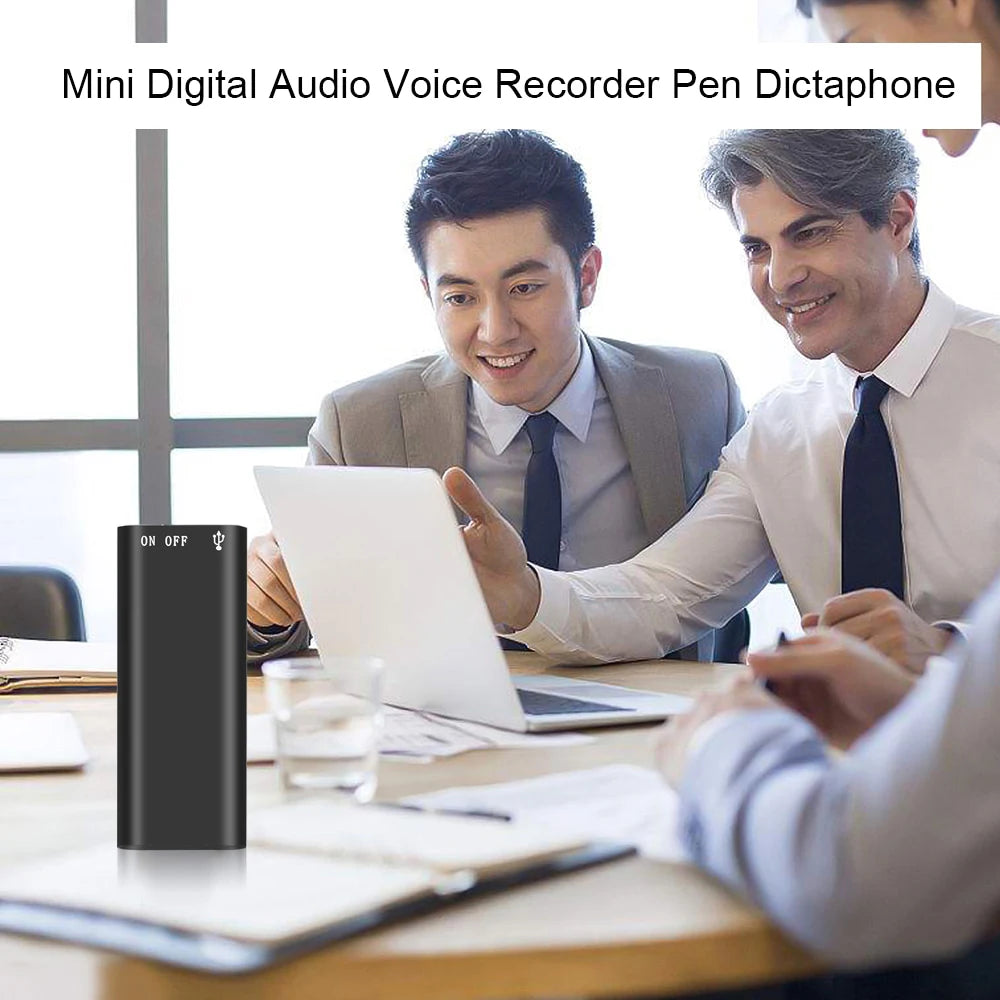 Mini USB Pen Digital Voice Recorder 8GB 16GB 32GB Music Mp3 Player 192Kbps Recording WAV Audio Recorder