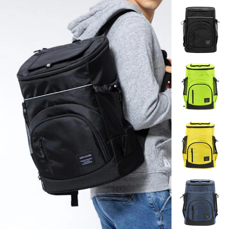 30L Cooler bag Soft Large 36 Cans Thermal Backpack Insulated Bag Fridge Travel Beach Ice Beer Leak-proof Food Storage Backpack