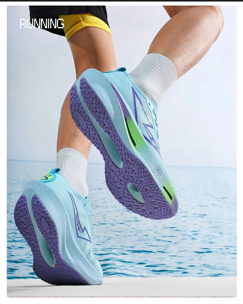 Running Shoes Carbon Board Speciality Marathon Men Sports Breathable Lightweight Women's Comfortable Nonskid Chunta Sneakers