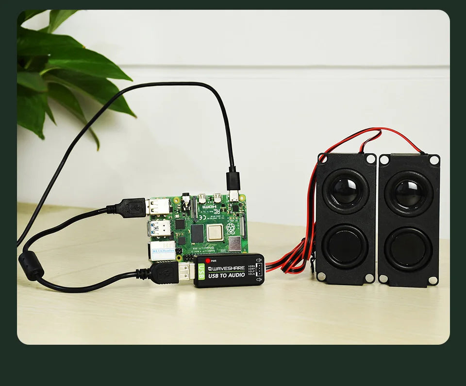 USB Audio Module Driver Free USB-A stereo codec Onboard microphone and speaker interface For Raspberry PI/Jetson Nano/PC