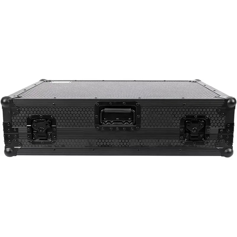 Black DJ Flight Case DDJ-FLX10 With Laptop Platform &amp; Wheels Flight Case