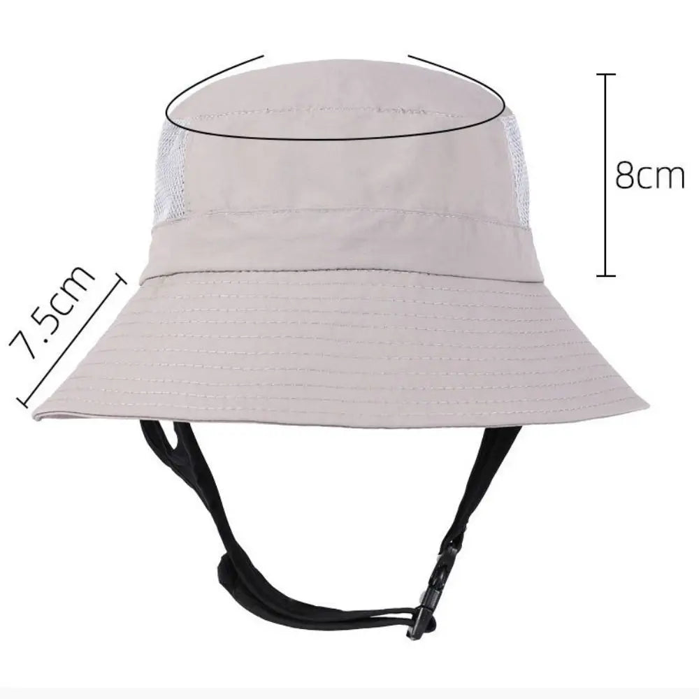 Fisherman's Hat Waterproof Beach Surf Cap Breathable Foldable Fishing Cap Unisex Adjustable Wide Brim Sun Hat Summer