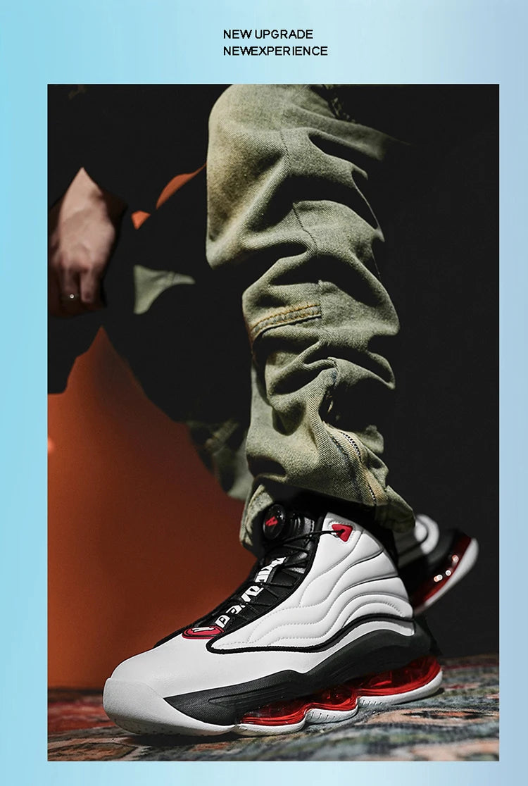 Men's Athletic Basketball Sneakers Breathable Cushioning Non-Slip Wearable Gym Training Running Shoes for Men And Women