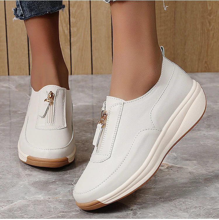 Women's Sports Shoes 2025 New White Shoes Woman Flats Casual Shoes Zapatillas De Mujer Flat Sneakers Casual Footwear Women