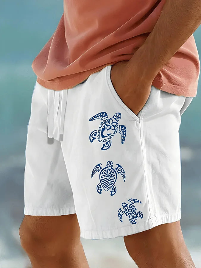 Sea Turtles Beach Shorts Animal 3D Print Men's Oversized Surfing Board Sports Pants Swimwear Swimsuits Swim Trunks Kids Clothing