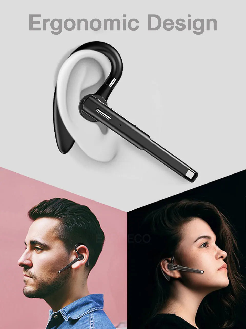 EARDECO Business Bluetooth Earphones Headset Hearing Aids Wireless Headphones with Microphone Auriculares Handsfree Earphone