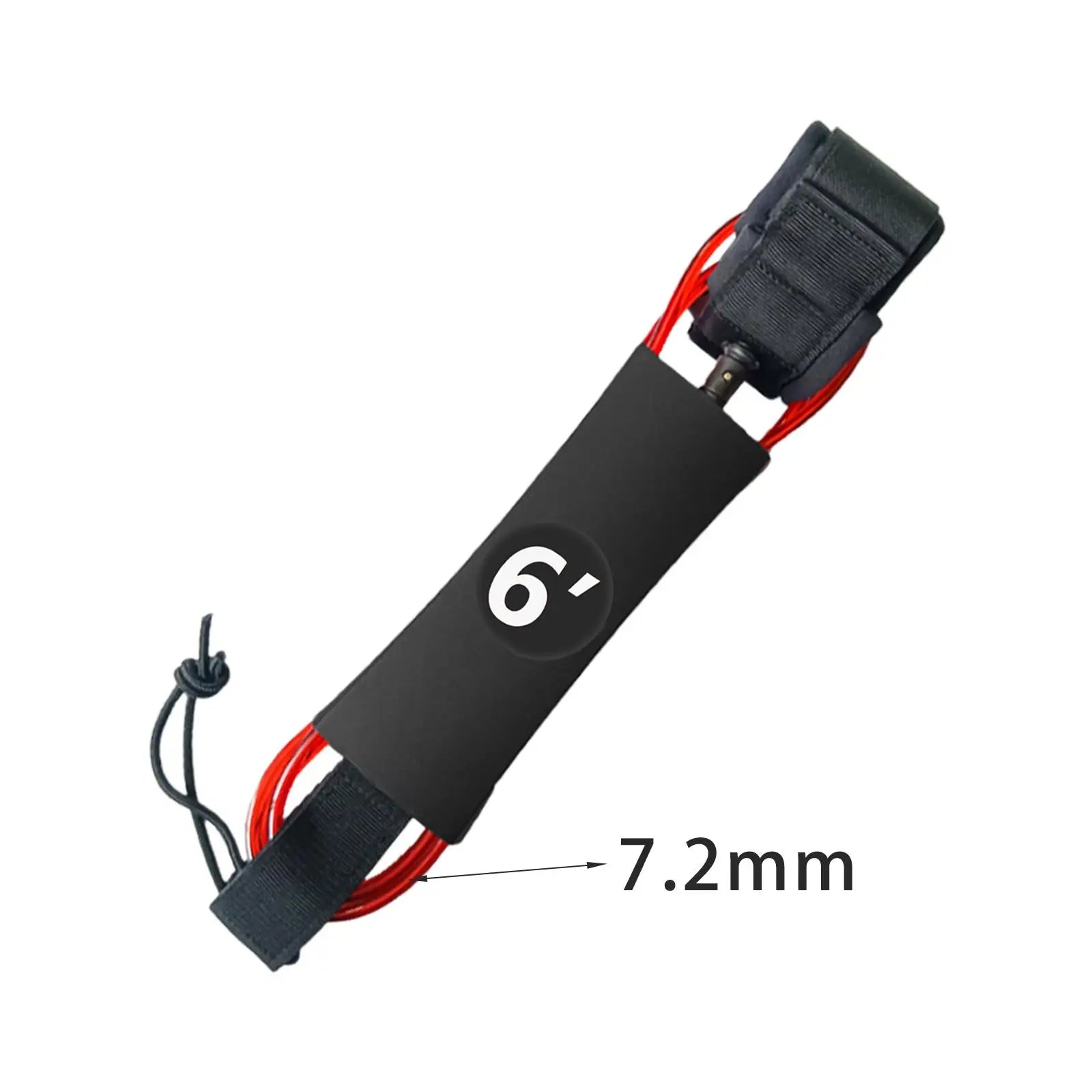6/7/8/9/10ft Surfboard Leash Surfing Leash Paddleboard Ankle Strap Cuff Cord Elastic Cord Secure Tether Rope for Water Sports