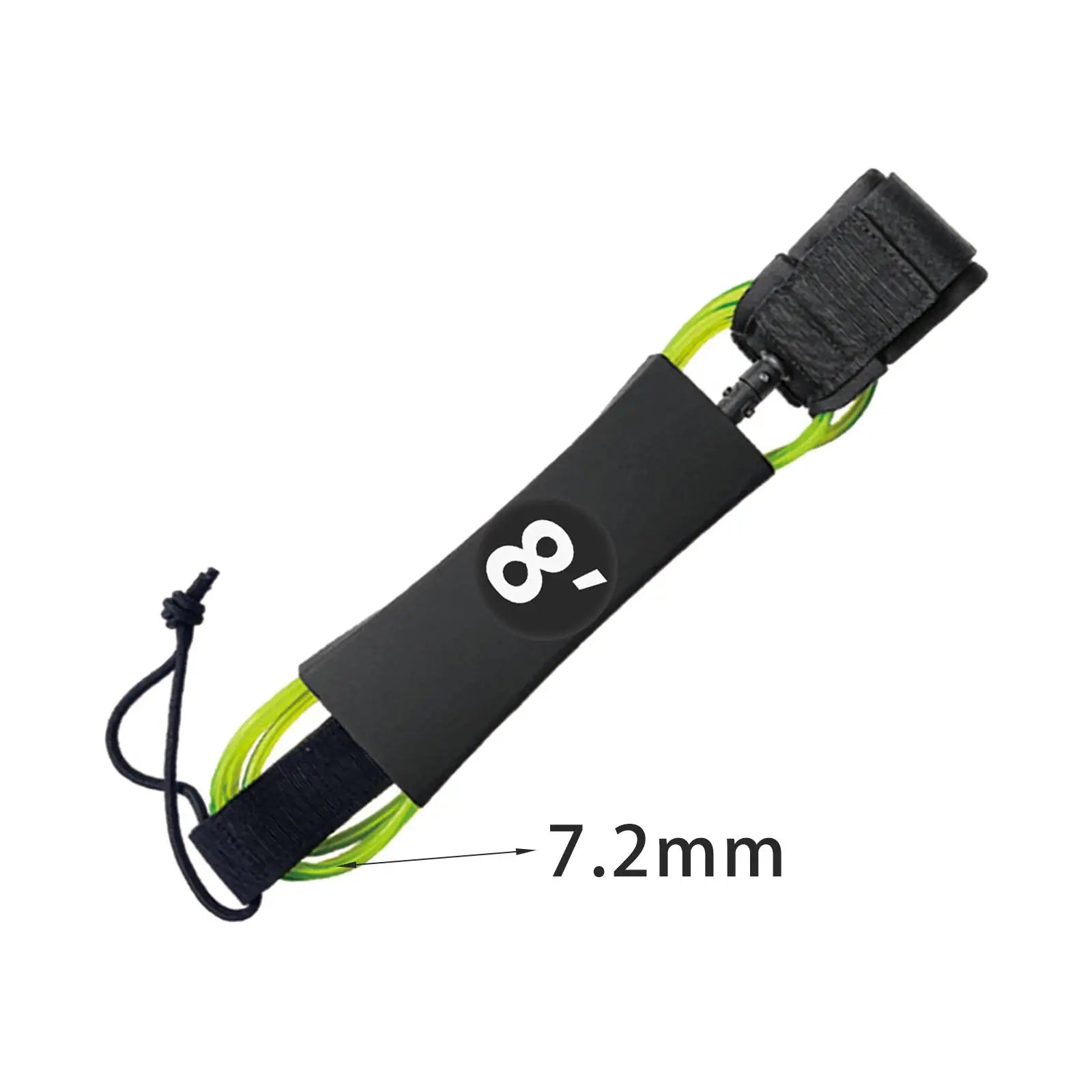 6/7/8/9/10ft Surfboard Leash Surfing Leash Paddleboard Ankle Strap Cuff Cord Elastic Cord Secure Tether Rope for Water Sports