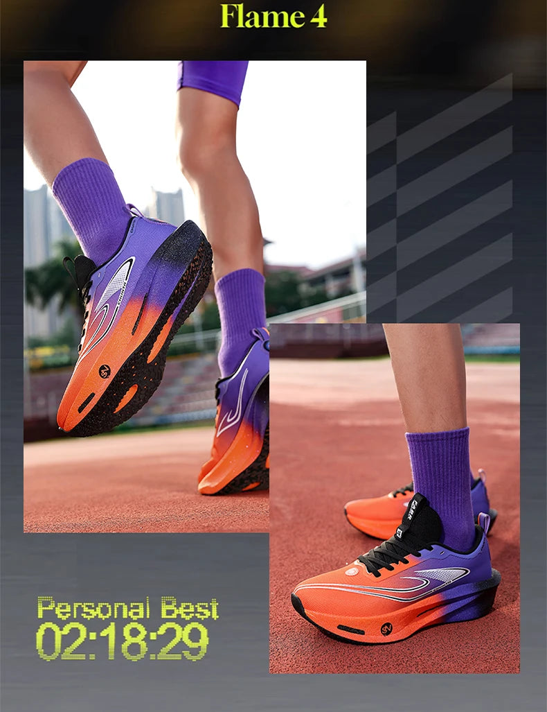  Running Shoes Men Carbon Plate Speciality Marathon Sports Breathable Lightweight Women's Comfortable Chunta Leisure Sneakers