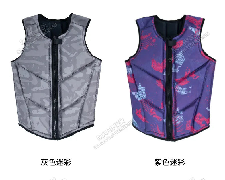 Wakesurf Comp Vest CE Approved Neoprene Life Jacket Premium Quality Impact Vest But Great for All Other Watersports Activities